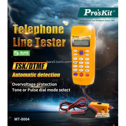 MT-8004 PROSKIT Telephone Line Tester MT-8004 PROSKIT Telephone Line Tester